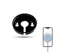 3DHerb Supporto da parete compatibile con Apple MagSafe Charger Wireless Pad - Case, supporto compatibile con iPhone 14 12 13 Mini Pro Max con viti senza caricatore (nero)