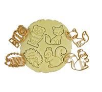 3DKOUPE - Stampini per biscotti Animali della foresta - Set di 4 - Volpe, Scoiattolo, Gufo, Riccio - Colore a scelta - Progettato e realizzato in Europa