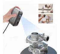 3DMakerpro Moose Scanner 3D per la modellazione 3D: scanner portatile con colori a 24 bit, precisione di 0,03 mm, tecnologia a luce blu, tracciamento AI, Windows/macOS (standard)