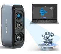 3DMakerpro Moose - Scanner 3D portatile per stampa 3D, luce blu e tracciamento visivo AI, lenti anti-vibrazione, fotocamera a colori a 24 bit con risoluzione 0,03 mm ad alta precisione 0,1 mm,