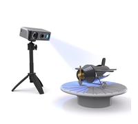 3DMakerpro Seal Lite Scanner 3D portatile per stampante 3D, precisione dettagliata elevata di 0,02 mm, scansione a 10 FPS con velocità fulminea con lenti anti-vibrazione - Kit Premium