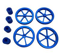 3DPLady | Ender 3 ammortizzatori in silicone blu (ricambio per molla) + dadi di livellamento in metallo migliorati per stampante Ender 3/3 Pro, Ender 5/5 Plus/Pro, CR-10, CR10S / 10S Pro, CR 20 3D..