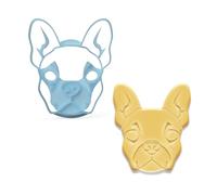 3dreamsdesign formine per biscotti French Bulldog FACE dolce Bully Viso per fondente e pasta, Piccolo