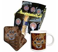 3dRose Australian Shepherd Love Dog razza in grigio e marrone caffè cesto regalo, multi