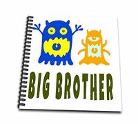 3DROSE Big Brother Critters Little Monsters Funny Creatures Kids Décor memory Book, multicolore, 12 x 30,5 cm