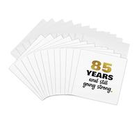 3dRose - Biglietti d'auguri per 85° compleanno, con scritta in lingua inglese "Still Going Strong", regalo 85 bday, 15,2 x 15,2 cm, set da 12 (gc_289715_2)