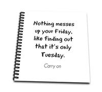 3dRose db_307018_2 Image of Nothing Messes Up Your Friday Like Finding Out Its Only-Memory Book, 30,5 cm, multicolore