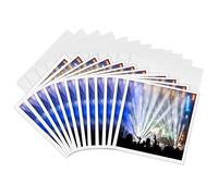 3DROSE GC 255455 2 6 x 15,2 cm "immagine di musica da concerto con Biancastra Light" Auguri (set di 12)