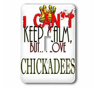 3dRose I Cant Keep Calm, Chickadees Interruttore a levetta Singola, Multicolore