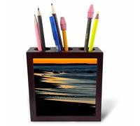 3DROSE Lake Superior Shoreline al tramonto, Pictured Rocks, Michigan - tile Pen Holder, 12,7 cm (PH 259475 _ 1)