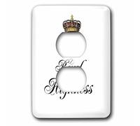 3dRose LLC. lsp_112872_6 - Set regalo con scritta "Sua Altezza Reale", parte di una coppia per lui e per lei, divertente regina, umoristica principessa, con 2 prese, multicolore