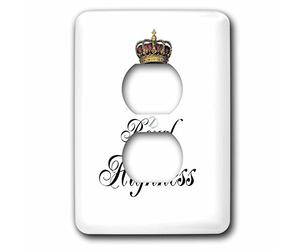 3dRose LLC. lsp_112872_6 - Set regalo con scritta "Sua Altezza Reale", parte di una coppia per lui e per lei, divertente regina, umoristica principessa, con 2 prese, multicolore