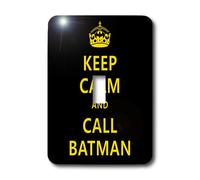 3dRose LLC lsp_123110_1 - Interruttore singolo a levetta "Keep Calm and Call Batman"