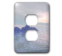 3dRose LLC lsp_12352_6 Lighthouse On The Sea 3d 2 Plug Outlet Cover