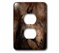 3dRose LLC lsp_127615_6 - Copertura per presa presa a 2 spine con cavallo nell'erba, colore: Marrone occidentale