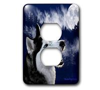 3dRose LLC lsp_14349_6 Blue Eyed Alaskan Husky