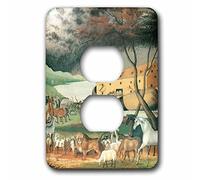 3dRose LLC lsp_155750_6 Noahs Ark Vintage- Religione - Spiritualità - Animals 2 Plug Outlet Cover