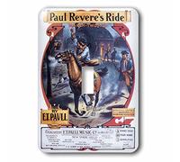 3DROSE llc. Lsp 156859 _ 1 B00EEGCA1I Paul Reveres Ride march-twostep by et Paull Inscribed to the Daughters of the American revolution-single interruttore a levetta, multicolore