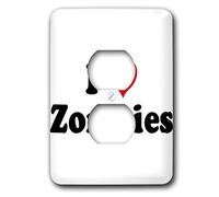 3dRose LLC lsp_16572_6 I Love Zombies 2 Plug Outlet Cover