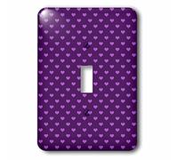 3DROSE llc. Lsp 168068 _ 1 cute Hearts pattern-single interruttore a levetta, viola