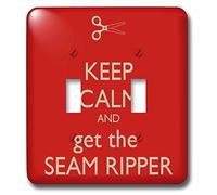 3DROSE llc. Lsp 172004 _ 2 Keep Calm and Get the taglia asole, rosso e bianco, doppio interruttore a levetta, multicolore