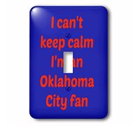 3DROSE llc. Lsp 172883 _ 1 i Cant Keep Calm im an Oklahoma City ventola, rosso, navy blue-single interruttore a levetta, multicolore