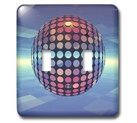 3dRose LLC lsp_19940_2 specchio riflettente palla palla danza nell'atmosfera sopra la terra doppio interruttore