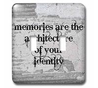 3DROSE llc. Lsp 201985 _ 2 memorie sono l' architetto della vostra identità nero lettere su grigio back-double interruttore a levetta, multicolore