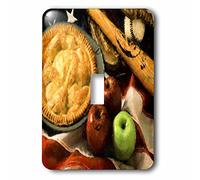 3DROSE llc. Lsp 210558 _ 1 stampa di AS American AS Apple Pie con bandierina e baseball-single interruttore a levetta, multicolore