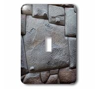 3dRose LLC. lsp_229259_1 Inca Stonework, Cusco, Provincia di Urubamba, Perù, interruttore a levetta singolo, multicolore