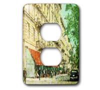 3dRose LLC lsp_34800_6 1940 S New York City - Copertura per presa a 2 prese