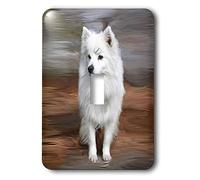 3dRose LLC lsp_4178_1 American Eskimo Toy Dog, interruttore singolo