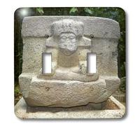 3dRose LLC lsp_46119_2 Silhouette Altare Quadrangolare, Museo Archeologico Olmec, Parque La Venta, Stato Tabasco, Messico Doppio interruttore a levetta