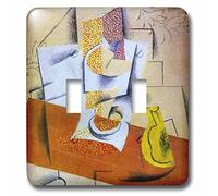 3DROSE llc. Lsp 62288 _ 2 painting Picasso Bowl N fruit-double interruttore a levetta, multicolore
