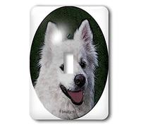 3dRose LLC lsp_8144_1 American Eskimo Dog, interruttore singolo