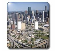 3DROSE llc. Lsp 94430 _ 2 B00AGMULGU Interstate 45, US Highway 59, Houston, texas-us44 dfr0170-david R. frazier-double interruttore a levetta, multicolore