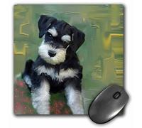 3dRose LLC Mauspad, Zwergschnauzer, 20,3 x 20,3 x 0,63 cm (mp_4158_1)