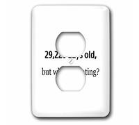 3dRose lsp_107322_6 29.220 giorni di età, ma chi conta felice 80° compleanno 2 tappi di copertura