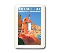 3dRose lsp_109558_1 Atlantic City New Jersey Vintage Travel Poster Light Switch Cover