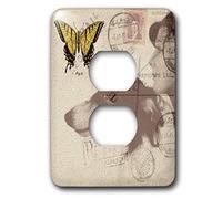 3dRose lsp_12367_6 - Copertura per presa postale Vintage Mail 2