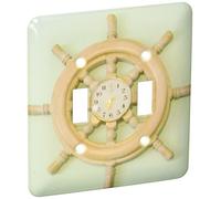 3dRose lsp_155347_2 - Orologio nautico con doppio interruttore a levetta, colore: Verde