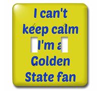 3DROSE Lsp 172872 2 i Cant Keep Calm im a Golden state ventola, blu, oro doppio interruttore a levetta