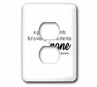 3DROSE Lsp 173427 _ 6 a Girl knows She has Her Limits but a Wise Girl knows She has None interruttore della luce