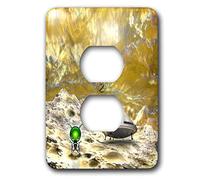 3dRose lsp_19443_6 Space Exploration mostra un Astronauta alieno verde con una copertura di uscita Rickety Space Craft 2 spine