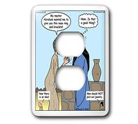 3dRose lsp_19485_6 Genesis 24 1 35 How To impressionare A Woman Bible Nose Ring Abraham Rebekah Well Jewelry - 2 Plug Outlet Cover