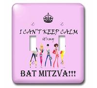 3dRose lsp_210354_2 I Cant Keep Calm Its My Bat Mitzvah. Rosa. - Doppio interruttore a levetta