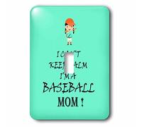 3dRose lsp_210357_1 I Cant Keep Calm Im A Baseball Mom. Turchese. - Interruttore a levetta singolo
