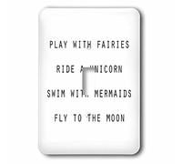 3DROSE Lsp 235533 _ 1 Play con fatine cavalcare un unicorno nuotare con sirene Fly to the moon singolo interruttore a levetta