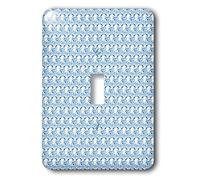 3DROSE Lsp 24651 _ 1 Blue Rhinestone Gem Print singolo interruttore a levetta, multicolore