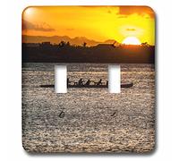 3dRose LSP_250372_2 Canottaggio serale nella baia di Apia, Upolu, Samoa, South Pacific 01 Interruttore a levetta